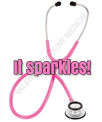 [Australia] - Prestige Medical Clinical Lite™ Stethoscope, Hot Pink Sparkles 