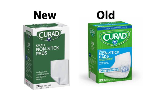 [Australia] - Curad Non-Stick Pads, 2 X 3 Inch(5.1 x 7.6 cm), 20 Count 