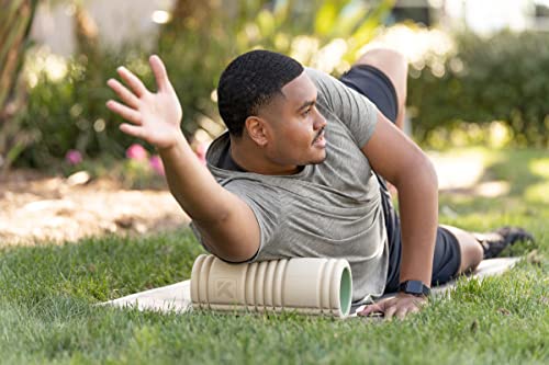 [Australia] - TriggerPoint Grid Foam Roller, Deep Tissue Muscle Massage, Versatile Foam Roller, Multi Purpose, with Free Online Instructional Videos sustainable Single Beige 