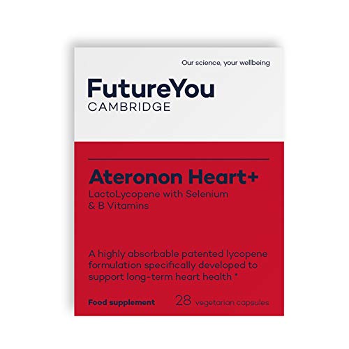 [Australia] - Ateronon Heart+ The Original Tomato Pill with Lycopene Supplement - Patented 350mg LactoLycopene Easy-to-Absorb Formulation - 28 Day Supply - Developed by FutureYou Cambridge, UK 