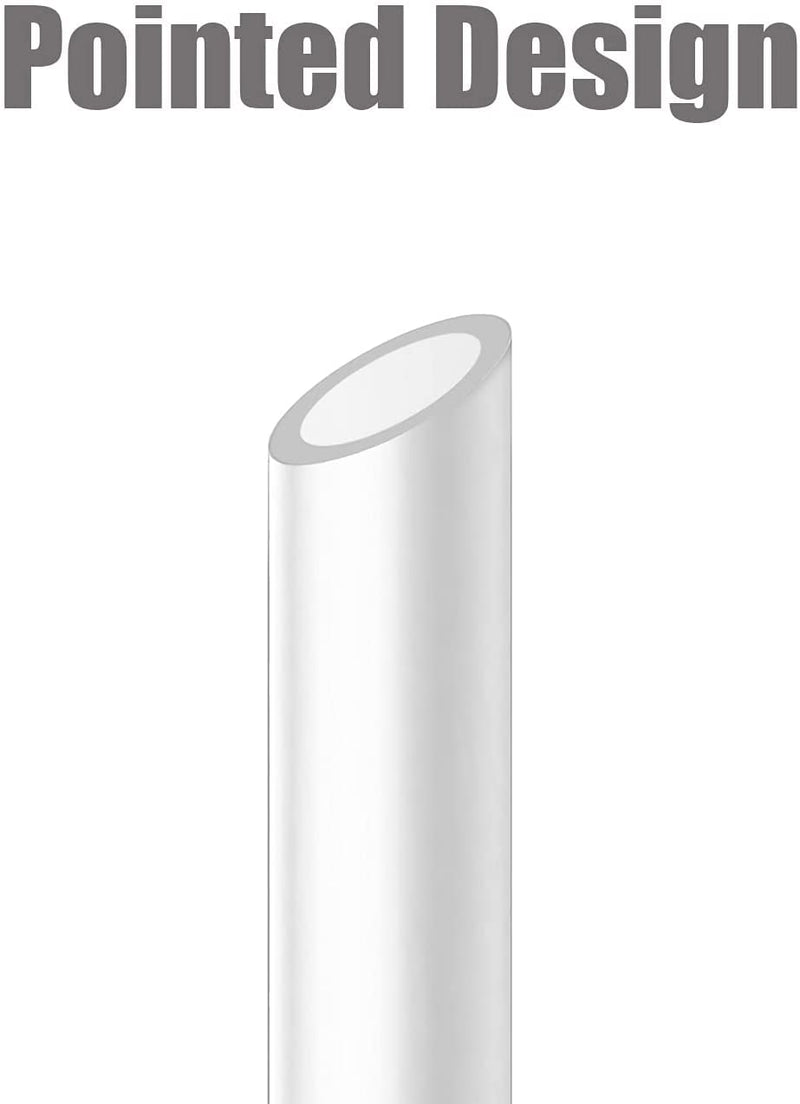 [Australia] - ALINK Reusable Clear Boba Straws, 13 mm x 10.5 in, Jumbo Hard Plastic Smoothie Straws for Bubble Tea, Pack of 8 with 2 Cleaning Brush 