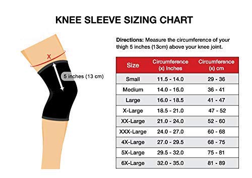[Australia] - Doctor Developed Copper Knee Brace & Knee Compression Sleeve & Doctor Written Handbook -guaranteed relief for Arthritis, Tendonitis, Injury recovery, Knee support, Running & Weightlifting (6X-Large) 6X-Large 