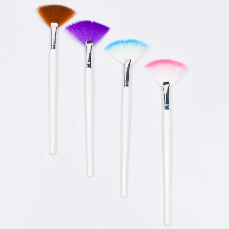 [Australia] - 6 PCS Facial Brushes Fan Mask Brush Mask Brush Mask Brushes Acid Applicator for Peel Masques Glycolic Mask Makeup 