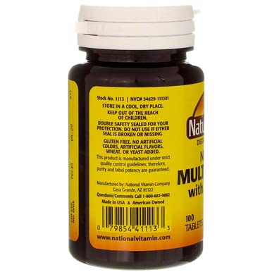 [Australia] - Nature's Blend Multiple Vitamin with Minerals No Iron 100 Tabs 