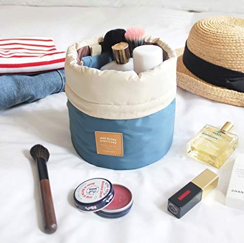 [Australia] - INVODA Cosmetic Bag 4 Pieces Barrel Shaped Travel Makeup Bags Large Capacity Soft Waterproof Portable Drawstring Cosmetic Bag Multifunctional Bucket Toiletry Bag Group 4PCS 