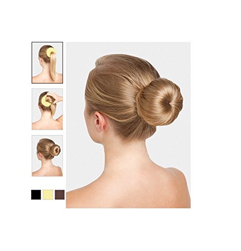 [Australia] - JIAHAO 1 Pcs Extra Large Size Hair Bun Donut Maker, Ring Style Bun, Women Chignon Donut Buns Doughnut Shaper Hair Bun maker (For Thick and Long Hair) 5.5 in (X-Beige) 1 Count (Pack of 1) 