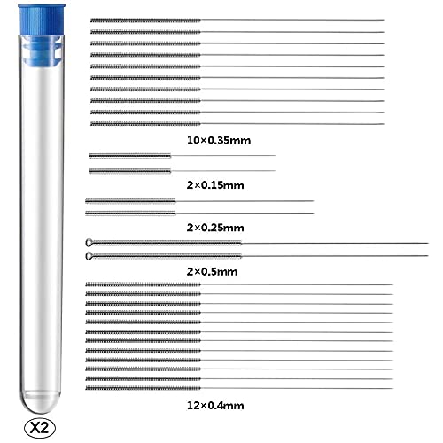 [Australia] - 3D Printer Nozzle Cleaning Kit,3D Extruder Nozzle Cleaners for 3D Printer,Nozzle cleaning needle -0.4mm*12,0.35mm*10,0.15mm*2,0.25mm*2,0.5mm*2 etc 40pcs 