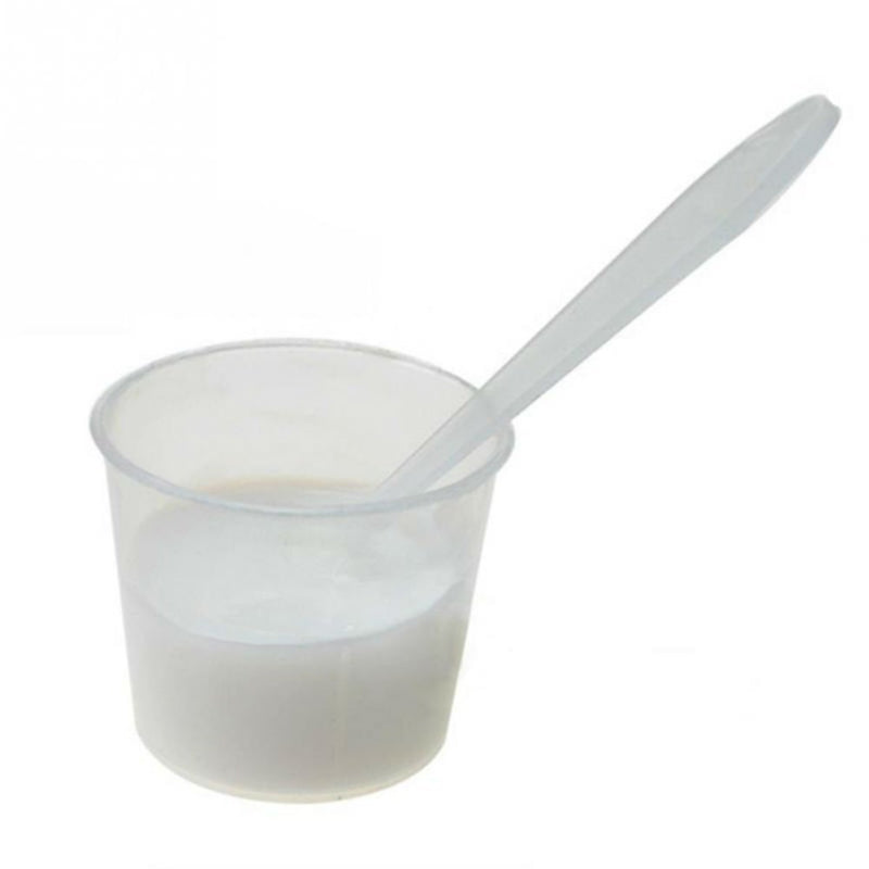 [Australia] - AKOAK 100 Pcs DIY Plastic Facial Face Stick Cream Mixing Spatulas Spoon Makeup Cosmetic Make Up Tools 