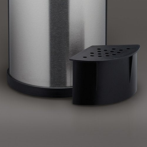 [Australia] - KitchenCraft MCCADDYSS Rotating Kitchen Utensil Holder, 18.5 x 14 cm-Stainless Steel Effect, Silver Stainless Steel Style 
