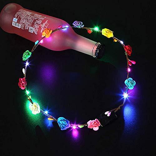 [Australia] - Flower Headband,6Pcs Flower Crown Garland Headband Flower Headdress Floral Headband for Women Girls Hair Accessories Birthday Wedding Festival Party－Pengcheng 