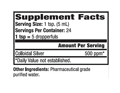 [Australia] - Natural Path Silver Wings Dietary Mineral Supplement, Colloidal Silver, 500 PPM, 4 fl. oz. / 120 ml 