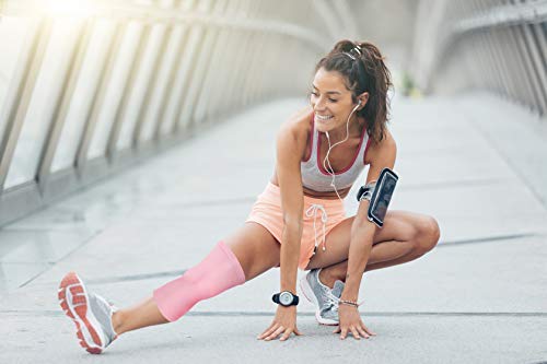[Australia] - Doctor Developed Knee Brace / Knee Support / Knee Compression Sleeve [single] & Doctor Written Handbook -guaranteed relief for Arthritis, Tendonitis, Injury, (Black/Pink) (Pink, 5X-Large (Pack of 1)) Pink 5X-Large (Pack of 1) 