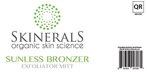 [Australia] - Skinerals Scrubbing Exfoliator Mitt for Super Smooth Skin and Self Tanner Prep 