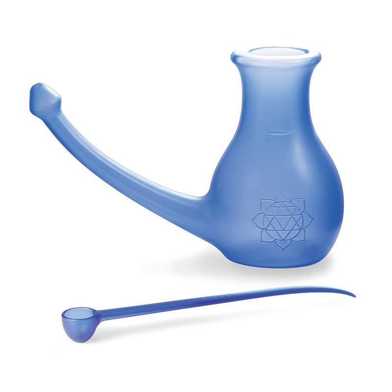 [Australia] - Yoga-Mad Nosebuddy | The Ultimate Neti Pot | 0.5L Volume | Measuring Spoon Included | Lightweight and Durable PP Material | 3 Colours Available Blue 