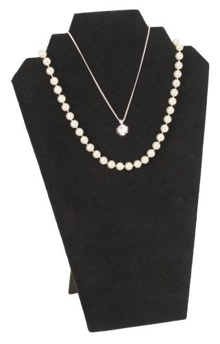 [Australia] - KC Store Fixtures 49117 Jewelry Display, Neck Form for Necklace or Pendant, Black Velvet, 12 Inches High 