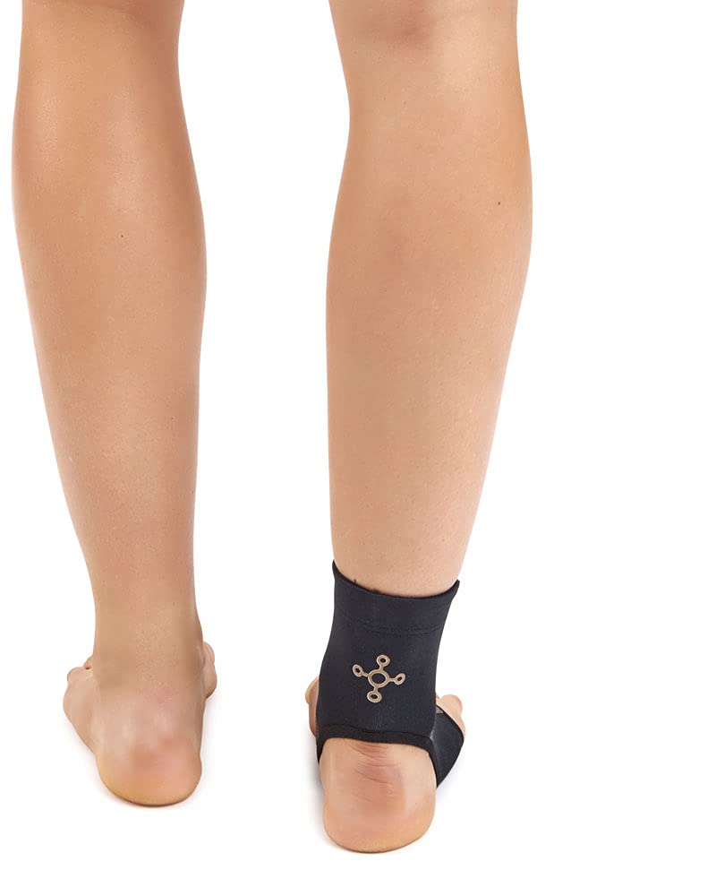 [Australia] - Tommie Copper Unisex Performance Compression Ankle Sleeve - Black, Small 