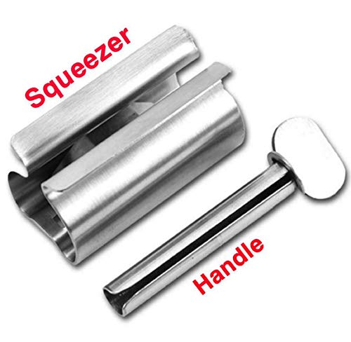 [Australia] - JZK 4X Tube Squeezer Toothpaste Squeezer Toothpaste Stand Holder Tube Press Tube Roller Stainless Steel Squeezer for Bathroom, Kitchen, Home 