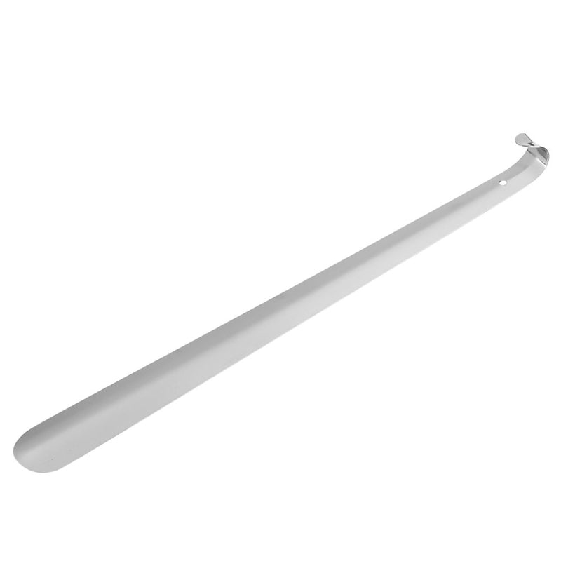 [Australia] - Professional Stainless Steel Shoe Horn Shiny Silver Metal Shoehorn with Comfort Grip for Seniors Elderly 41 X 4 cm 