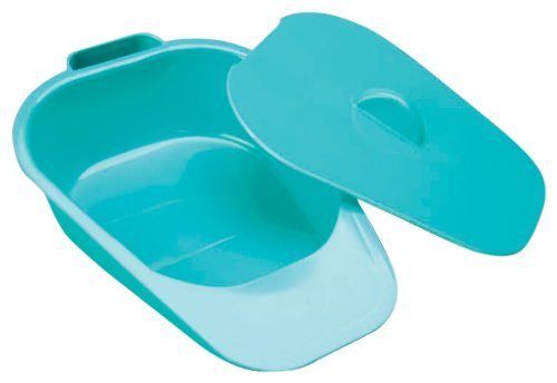 [Australia] - Performance Health Selina Slipper Bed Pan, Commode Pan for Elderly, Handicapped and Disabled, Lightweight Teal Colour 