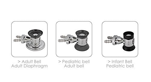 [Australia] - MDF Sprague Rappaport Dual Head Stethoscope with Adult, Pediatric, Infant Convertible chestpiece - All Black (MDF767-BO) All Black (BlackOut) 