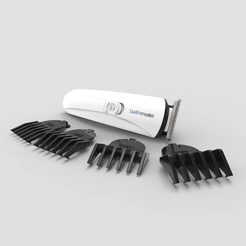 [Australia] - BathMate Trim Mens Shaver, Body Groomer & Groin Hair Trimmer, Balls Trimmer & Hair Clippers, Rechargeable Built-in Battery, Skin Safe Male Hygiene Razor 