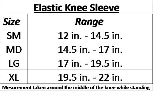 [Australia] - Elastic Knee Sleeve, Compression Knee Sleeve, Knee Brace, Left or Right (X-Large) X-Large 