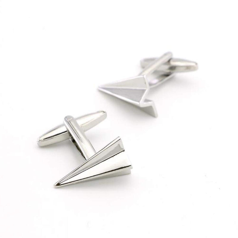 [Australia] - Paper Plane Style Silver Cufflinks 