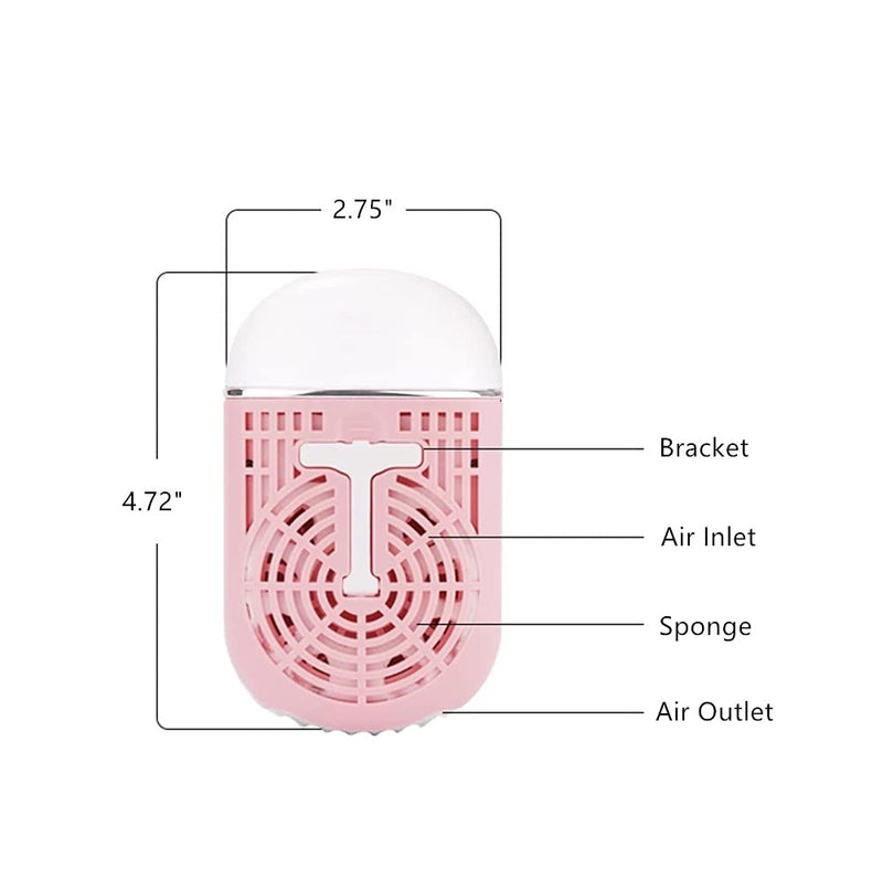 [Australia] - Aussido Mini Eyelash Fan Air Conditioning USB Rechargeable Portable Fan for Eyelash Extension Dryer（Black) Black 