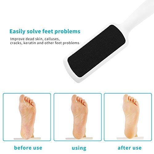 [Australia] - 3 Pcs Pedicure Foot Rasp File Callus Remover Dead Skin & Double-Sided Foot Scrubber Foot Files Kit Heel Scraper Foot Scrub Care Tool To Remove Rough Cracked Corns Smoothing Hard Skin 3 pieces 