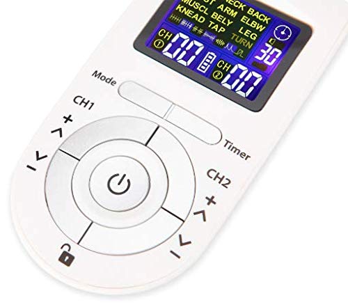 [Australia] - TENS & EMS Massage Device with 12 TENS Modes-Therapy Massager for Pain Muscle Back Neck Stress Sciatic Relief Muscle Nerve Stimulators 
