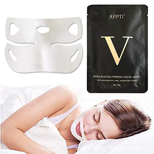 [Australia] - 9Pcs Double Chin Reducer Strap Chin Face Slimming Strap V Line Lifting Mask Jawline Shaper Face Slimmer Lift Tape Mask Neck Tightening Band Belt 