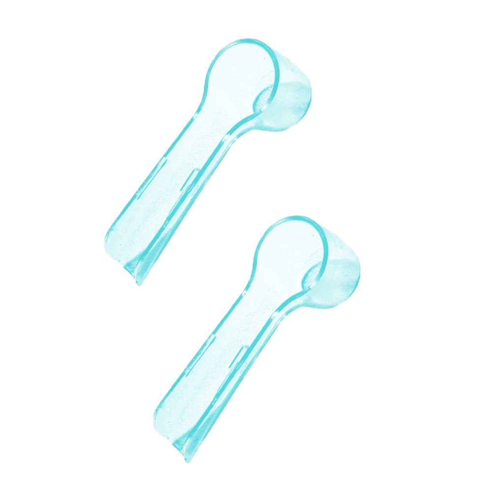 [Australia] - 2Pcs Toothbrush Head Covers, Electric Toothbrush Cover, Toothbrush Protective Case, Toothbrush Caps, Toothbrush Protector Case Sutiable for Home Travel Outdoor Business Trip Blue 
