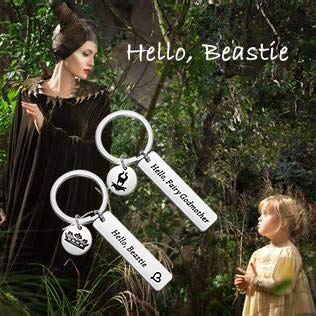 [Australia] - MAOFAED Godmother Gift Goddaughter Gift Maleficent Inspired Gift Hello Beastie Hello Fairy Godmother Sleeping Beauty Gift Fairytale Gift Godmother Jewelry Godmother Beastie 