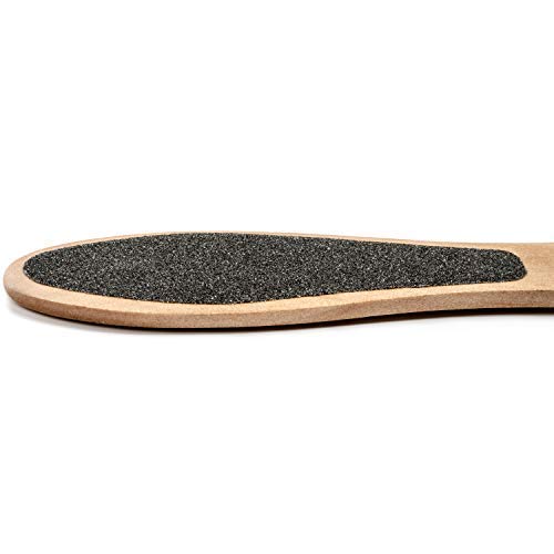 [Australia] - 2 Sided Wooden Foot File - Dry, Dead Skin Exfoliator, Sander, & Scrubber Tool for Feet and Heel - Men & Women 