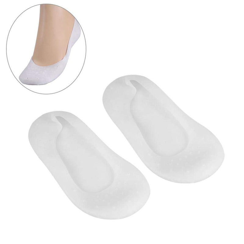 [Australia] - 1Pair Silicone Socks Foot Protector Full Length Foot Silicone Gel Socks Moisturizing Cracked Skin Care for Foot Care(S) S 
