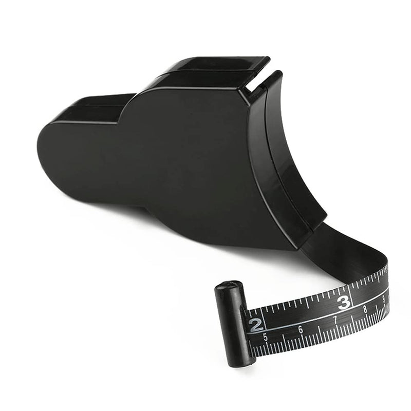 [Australia] - Mcles Body Fat Caliper and Measuring Tape for Body, Body Fat Caliper Set, Retractable Double Scales Rulers for Accurately Measuring BMI Skin Fold Fitness and Weight-Loss, Black 