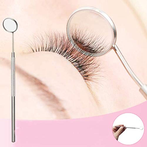 [Australia] - DNHCLL Makeup Mirror for Eyelash Extensions,Dental Examination Mirror Detachable Mini Mirrors Stainless Steel Beauty Tools for Observing Small Details 