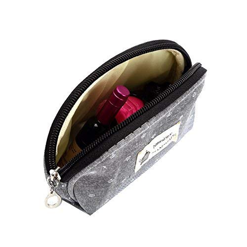 [Australia] - HOYOFO Makeup Bag for Purse 3 Pc Cosmetic Bags Set Travel Makeup Bags Zippered Pouch Set Toiletry Pouch Bag for Women, Gray 