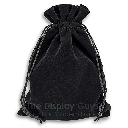 [Australia] - 48-Pack Small Heavyweight Velvet Bags with Cord Drawstring (2x2-3/4, Black) for Rings Jewelry Crystals Pouches by TheDisplayGuys 
