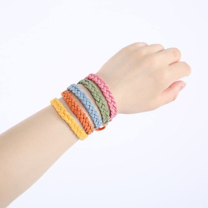[Australia] - Mosquito Repellent Bracelet 10 Pack, Adjustable Leather Deet-Free Natural Insect Mosquito Bands for Adults & Kids, 350 Hour Insect Repellent Protection 