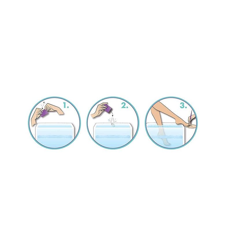 [Australia] - Worry Free Pedi - Pedicure Tablets for Rejuvenating Feet and Toes, Prevent Toenail Issues, Athletes Foot, Odor and Dry Cracked Feet 4 Count (Pack of 2) 