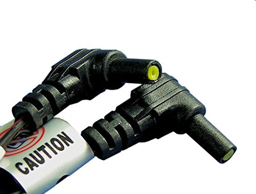 [Australia] - EasyStim OTC Premium Pair of 2 Black Lead Wires for TENS and EMS Units - Standard Female Plug 