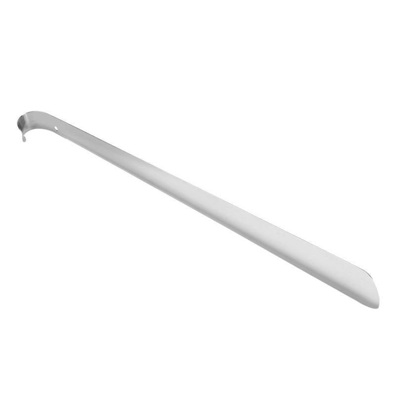 [Australia] - Professional Stainless Steel Shoe Horn Shiny Silver Metal Shoehorn with Comfort Grip for Seniors Elderly 41 X 4 cm 