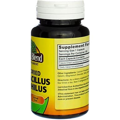 [Australia] - Freeze Dried Lactobacillus Acidophilus 100 Caps 100 Count (Pack of 1) 