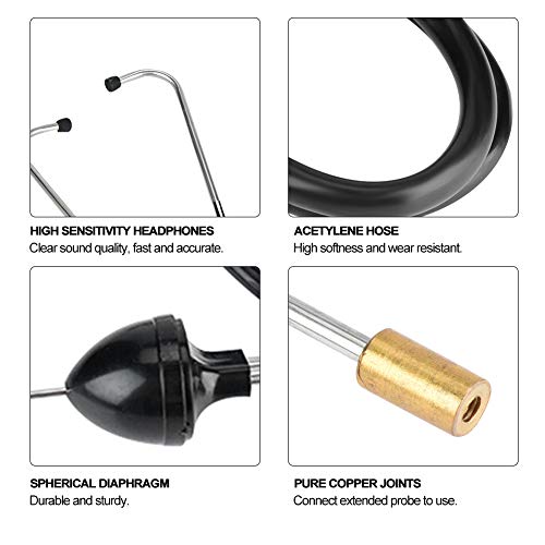 [Australia] - Mechanics Stethoscope For Car Vans - Cylinder Stethoscope Replace Auto Mechanics Engine Repair Tester Diagnostic Tool Replacement For Monitor Engines Bear 