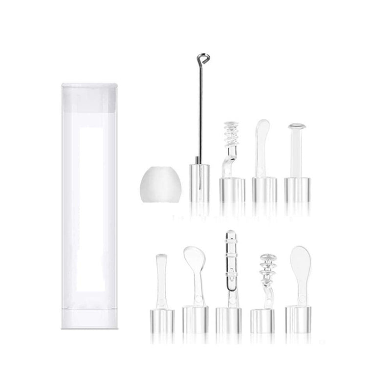 [Australia] - YYS SPY 22PCS Ear Pick Kit for Any 3.9MM LED Lights Otoscope, Earwax Removal Ear Spoon Fittings for 0.15" Wireless Otoscope Accessories Replacement Set 
