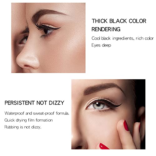 [Australia] - Macfee Eyeliner Black or Brown Waterproof Long Lasting Quick Drey Eyeliner Eye Makeup Cosmetic (Brown) 