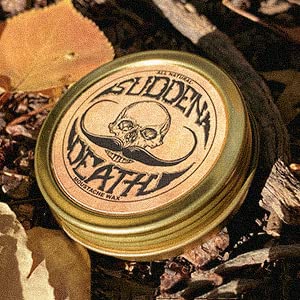[Australia] - Extra Strong Mustache Wax Death Grip 1 oz Tin and Strong Hold Sudden Death 1 oz Tin Mens Combo Kit - Grooming For Men Handlebar Moustache & Beard Wax Tin… Death Grip Extra Strong Hold and Sudden Death Strong Hold Mustache Wax Set 