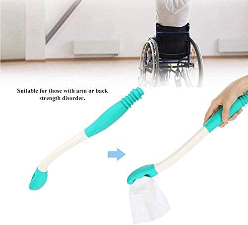 [Australia] - Toilet Aid Easy Wipe, Long Range Comfort Wipe Handle Range Comfort Bottom Wiper Holder Toilet Paper Tissue Grip Wiping Helper 