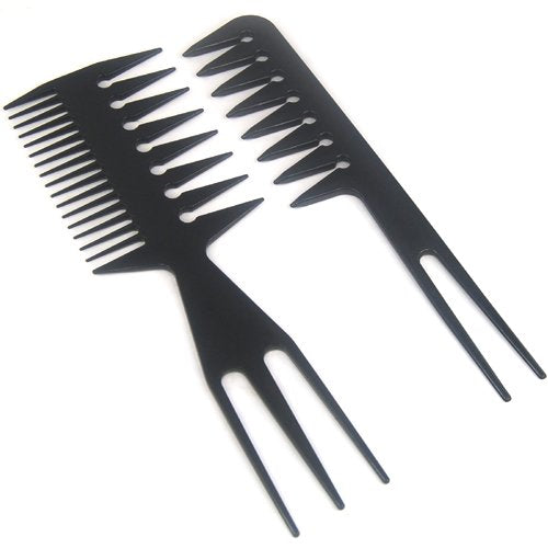 [Australia] - Accessotech 10 Piece Salon Hair Styling Hairdressing Hairdresser Barbers Plastic Combs Set 